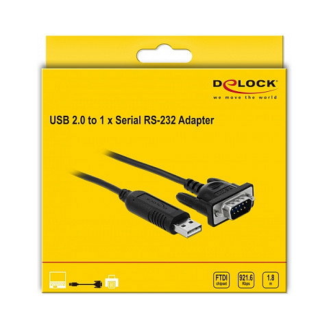 DeLOCK Adaptador USB 2.0 a Serie RS-232 66282
