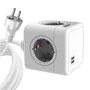 Regleta Jocca 1577/ 4 Tomas de corriente/ 2 USB/ Cable 1,5 m/ Blanca