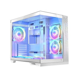 Modecom Volcano Panorama Apex ARGB 5F Torre Midi Tower Gaming Blanca