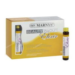 MARNYS Beauty In & Out Elixir 14Viales con Colágeno Hidrolizado y Ácido Hialurónico para Piel Joven