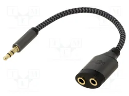 GOOBAY Divisor de audio Jack 3,5mm 0,18m