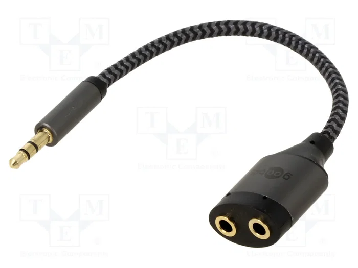 GOOBAY Divisor de audio Jack 3,5mm 0,18m GOOBAY Divisor de audio Jack 3,5mm 0,18m