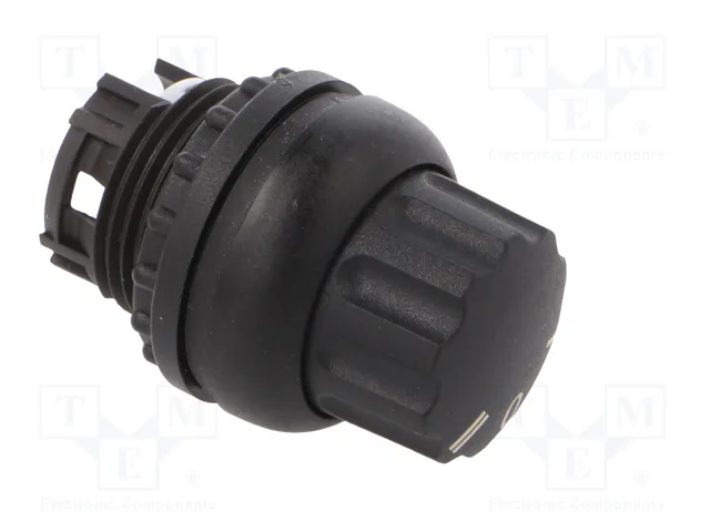 EATON ELECTRIC Interruptor Rotativo RMQ-Titan de 3 Posiciones, 22mm, Negro