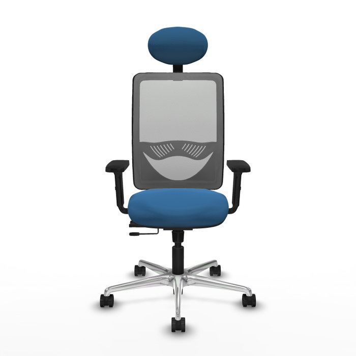 PIQUERAS Y CRESPO Silla de oficina Zulema Azul claro y Gris PIQUERAS Y CRESPO Silla de oficina Zulema Azul claro y Gris