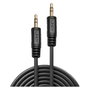 Lindy Cable de Audio Premium 3,5 mm Jack a 3,5 mm, 3 m, Negro