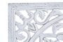 DKD Home Decor Espejo Árabe Blanco MDF Mandala 50 x 50 x 1.5 cm (2 Unidades)