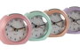 DKD Home Decor Reloj Despertador 4.7 x 9 x 10 cm Verde Menta y Rosa (4 Unidades)