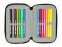Estuche Escolar con Accesorios Spider-Man Attack Negro 12,5 x 19,5 x 5,5 cm 37 Piezas