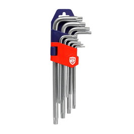 Workpro Juego de 9 llaves torx T10-T50 con soporte