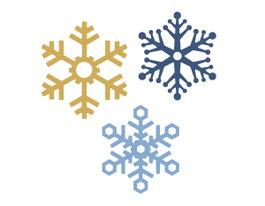Misskuty Troquel fino ZAG Navidad copos de nieve 3u.