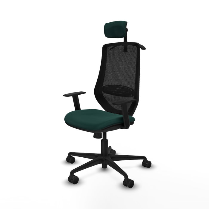 PIQUERAS Y CRESPO Silla de oficina Mardos con mecanismo Sincro, Verde botella y Negro PIQUERAS Y CRESPO Silla de oficina Mardos con mecanismo Sincro, Verde botella y Negro