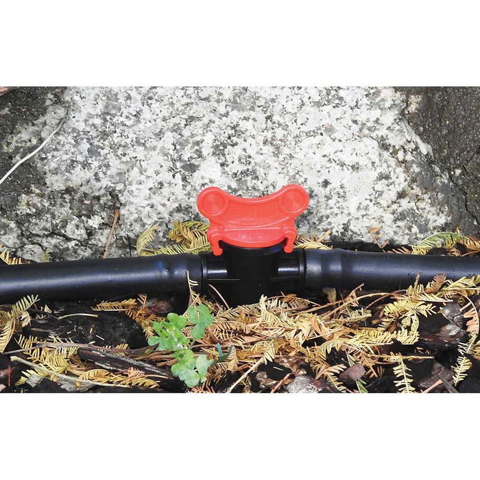 Aqua Control Válvula ø16 mm Polipropileno Anti UV Cierre Agua Negro/Rojo 10uds