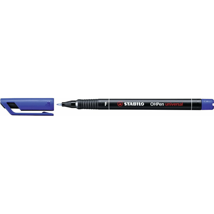 Stabilo STABILO OHPen Universal Marcador Permanente Azul Punta Fina 0,7 mm (Set de 10)