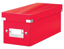 Leitz Click & Store CD Box Caja Almacenamiento CDs Rojo 143x147x352 mm