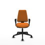 PIQUERAS Y CRESPO Silla de oficina Elche Naranja con Brazos Fijos