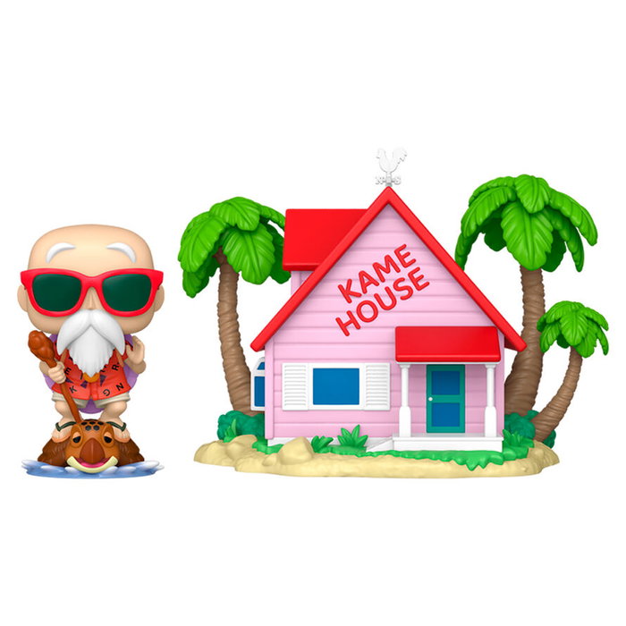 Funko POP Town Dragon Ball Figura de Master Roshi en la Kame House