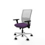 PIQUERAS Y CRESPO Silla de oficina Haches Morado y Blanco