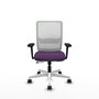 PIQUERAS Y CRESPO Silla de oficina Haches Morado y Blanco
