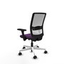 PIQUERAS Y CRESPO Silla de oficina Haches Morado y Blanco