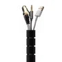 Aisens Organizador de cables en espiral 25mm Negro 3m