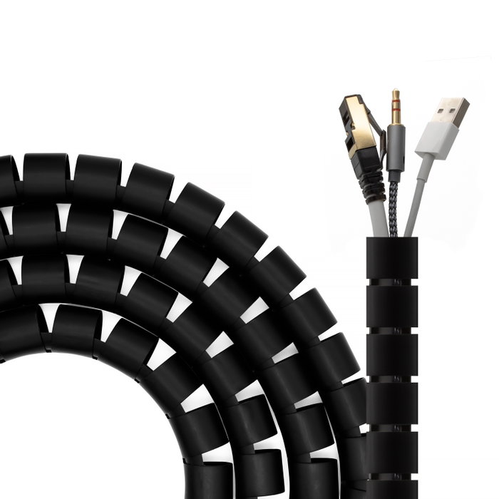 Aisens Organizador de Cable en Espiral 25mm, Negro, 3.0 m Aisens Organizador de Cable en Espiral 25mm, Negro, 3.0 m
