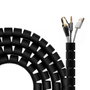 Aisens Organizador de Cable en Espiral 25mm, Negro, 3.0 m