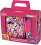 Stor Set de 2 Piezas Vuelta al Cole Minnie Bold Florals en Caja Regalo - Botella Agua 380 ml y Sandwichera Rectangular