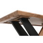 DKD Home Decor Mesa de Centro de Acacia y Metal 115x60x45 cm