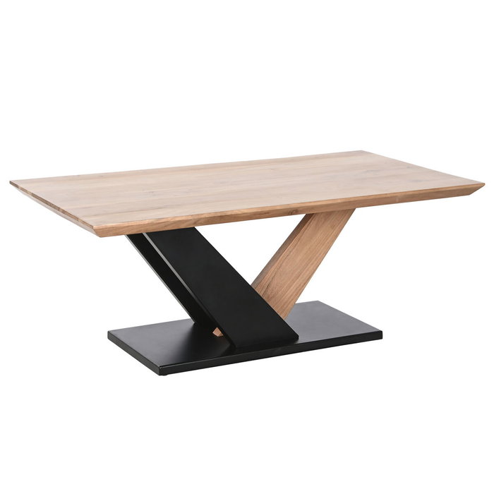 DKD Home Decor Mesa de Centro de Acacia y Metal 115x60x45 cm DKD Home Decor Mesa de Centro de Acacia y Metal 115x60x45 cm