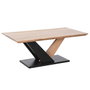 DKD Home Decor Mesa de Centro de Acacia y Metal 115x60x45 cm