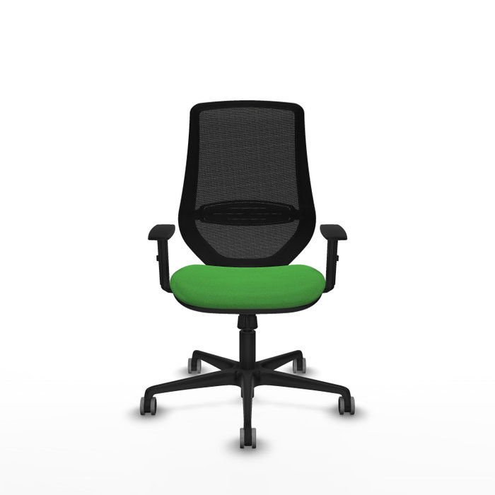 PIQUERAS Y CRESPO Silla de oficina Mardos con mecanismo Sincro, Verde y Negro