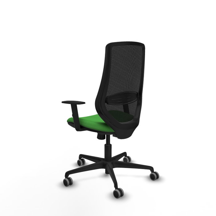 PIQUERAS Y CRESPO Silla de oficina Mardos con mecanismo Sincro, Verde y Negro