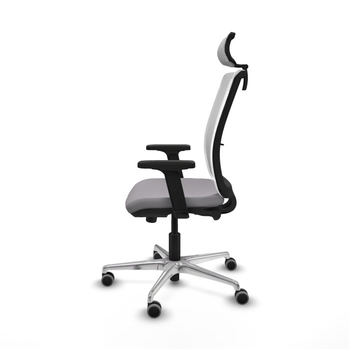 PIQUERAS Y CRESPO Silla de oficina Haches Gris y Blanco