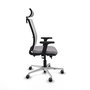 PIQUERAS Y CRESPO Silla de oficina Haches Gris y Blanco