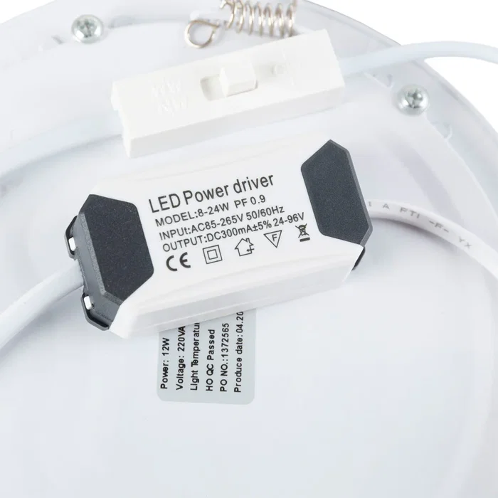Placa LED Circular 12W 1200Lm CCT Regulable 3000-6000K [JL-GP-LZ-2-CCT] 40.000H