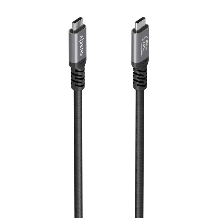 Aisens Cable USB4 Gen 3x2 Aluminio 40Gbps 8K@60Hz 1.5m Negro Aisens Cable USB4 Gen 3x2 Aluminio 40Gbps 8K@60Hz 1.5m Negro