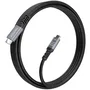 AISENS A156-0995 Cable USB4 Tipo-C Macho a Macho - 240W Carga Rápida, 40Gbps Transferencia, 8K@60Hz Video, 1.5m, Negro, Aluminio