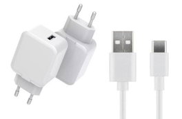 CoreParts Cargador USB 12W 5V 2.4A con Cable USB-C de 3 metros