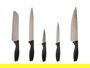 Kinvara Set 5 Cuchillos con Afilador Negro 39x13x6 cm (Set de 6)