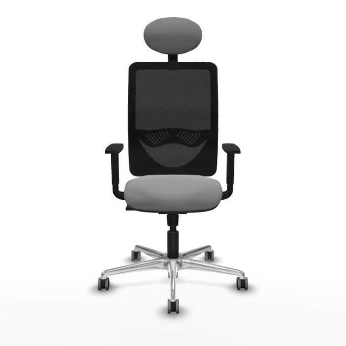 PIQUERAS Y CRESPO Silla de oficina Zulema con mecanismo Sincro, Gris y Negro PIQUERAS Y CRESPO Silla de oficina Zulema con mecanismo Sincro, Gris y Negro