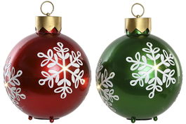 DKD Home Decor Decoracion Navidad Tradicional Verde Rojo Led Metal 30 x 40 x 30 cm (2 Unidades)