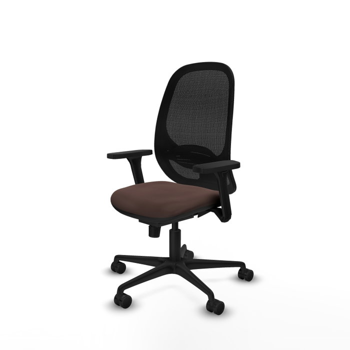 PIQUERAS Y CRESPO Silla de oficina Cilanco con mecanismo Sincro, Marrón oscuro y Negro PIQUERAS Y CRESPO Silla de oficina Cilanco con mecanismo Sincro, Marrón oscuro y Negro
