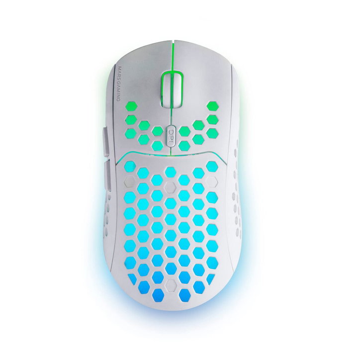 Mars Gaming MMW3W Ratón Gaming Inalámbrico 3200 DPI Blanco