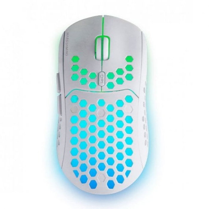 Mars Gaming MMW3W Ratón Gaming Inalámbrico 3200 DPI Blanco