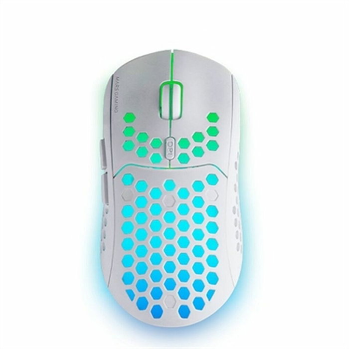 Mars Gaming MMW3W Ratón Gaming Inalámbrico 3200 DPI Blanco