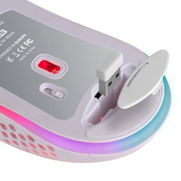 Mars Gaming MMW3W Ratón Gaming Inalámbrico 3200 DPI Blanco