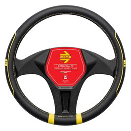 Momo Funda de Volante Fast Black-Yellow 38-39cm