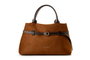 Vince Camuto Bolso Tote Suede Brown Piel de Polivinilo Marrón