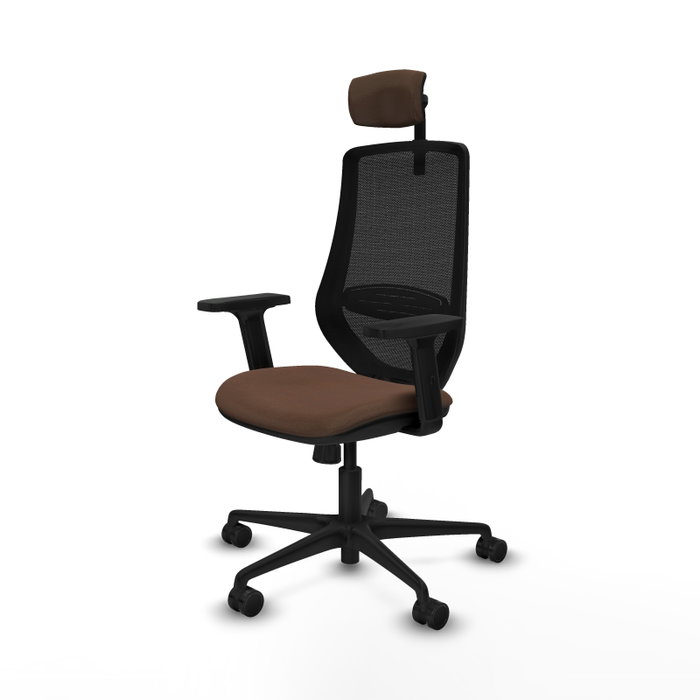PIQUERAS Y CRESPO Silla de oficina Mardos con Mecanismo Sincro, Marrón y Negro PIQUERAS Y CRESPO Silla de oficina Mardos con Mecanismo Sincro, Marrón y Negro