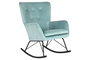 DKD Home Decor Mecedora Verde Jade Negro 90 x 92 x 68 cm